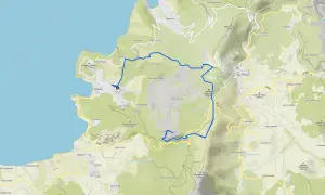 Mapa szlaków na Elbie: trasa z Bagnaia przez Monte Garbare do Rio nell'Elba to świetna opcja, jakie trasy na wyspie Elba są najlepsze dla rodzin z dziećmi.