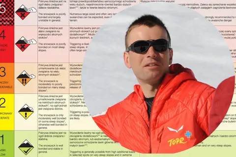 Jak sprawdzić aktualne zagrożenie lawinowe komunikat GOPR krok po kroku: skala 1-5, od niskiego do bardzo wysokiego.