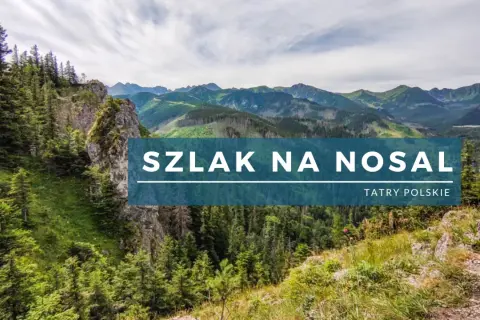 Malowniczy szlak na Nosal w Tatrach Polskich. Zielone zbocza, skaliste ścieżki i pasmo górskie w tle.