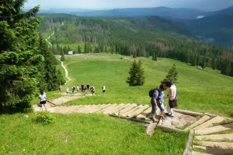 Piękny szlak na Rusinową Polanę i Gęsią Szyję: trasa i atrakcje
