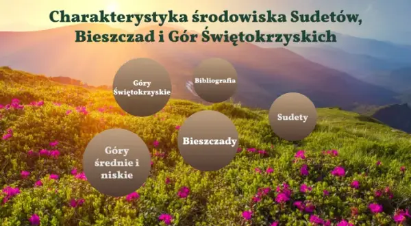 Charakterystyka środowiska polskich gór - porównanie Sudetów, Bieszczad i G. Św.