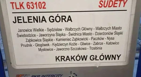 TLK Sudety: rozkład jazdy, trasa i stacje pośrednie z Krakowa do Jeleniej