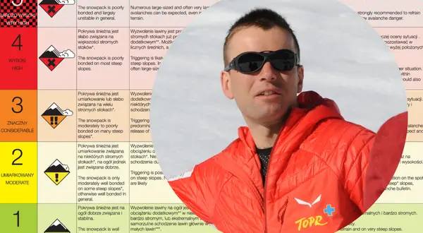 Jak sprawdzić aktualne zagrożenie lawinowe komunikat GOPR krok po kroku: skala 1-5, od niskiego do bardzo wysokiego.
