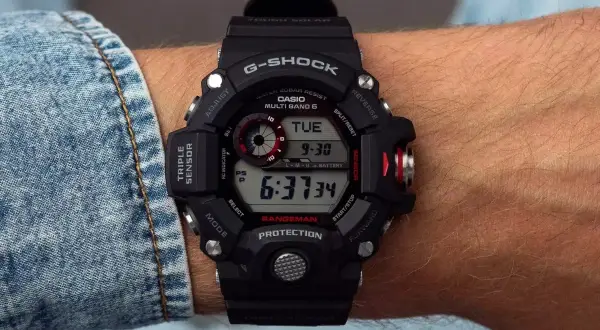 Czarny G-Shock Rangeman z potrójnym sensorem. Czy warto inwestować w zegarek z mapami i wysokościomierzem barometrycznym? Ten model to odpowiedź.