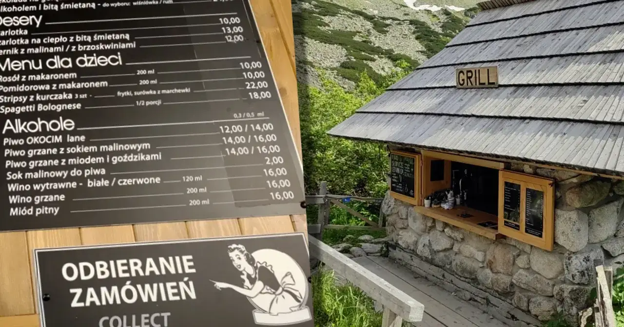 Zdjęcie Menu schroniska w Dolinie Chochołowskiej: aktualne ceny dań i lista potraw